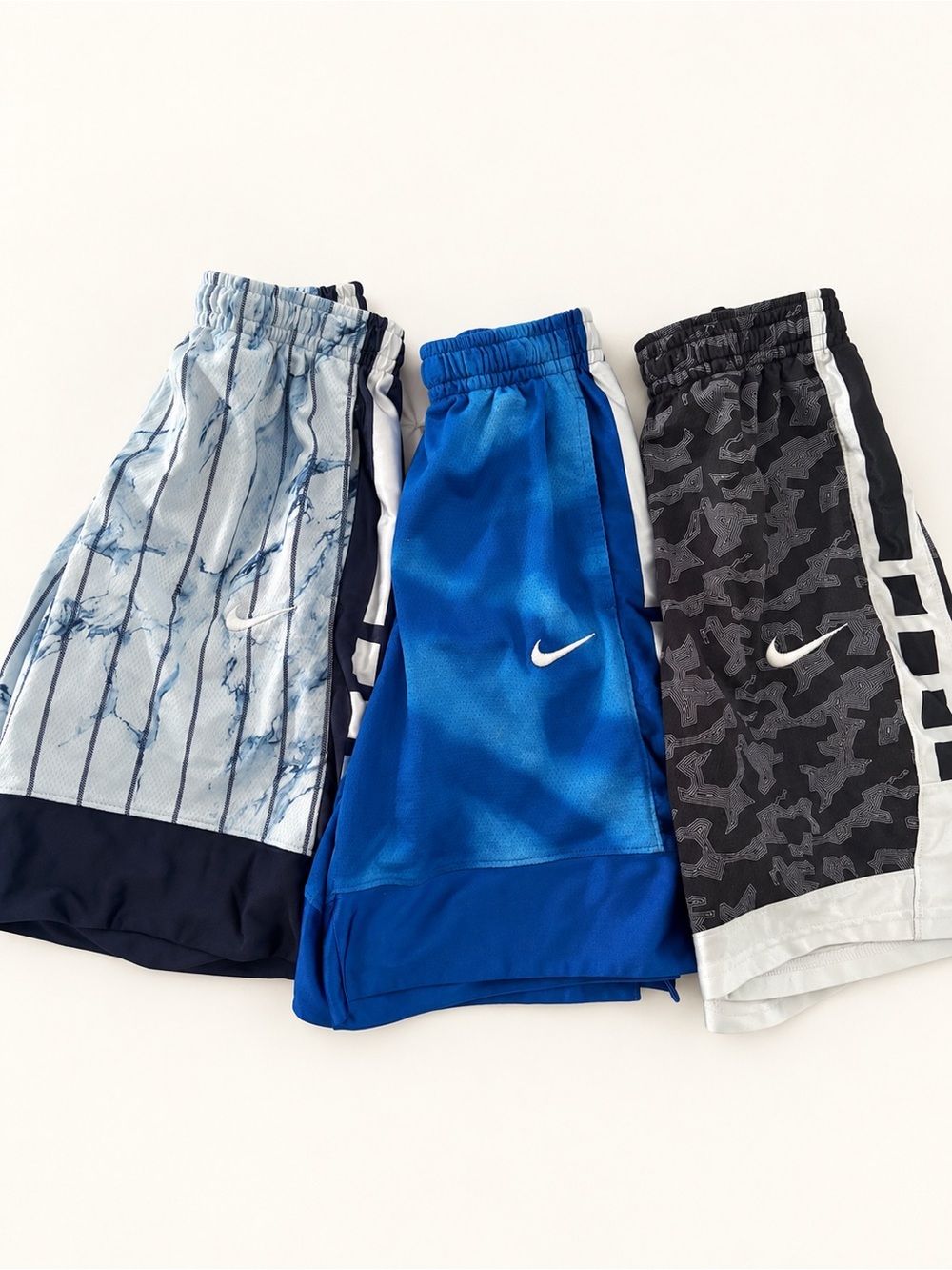 Bundle of 3 Nike Boys Dri-FIT Basketball Shorts Youth Large L